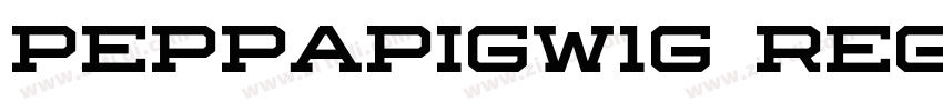 PeppaPigW1G Regular字体转换